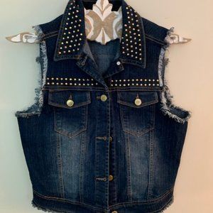 Darling Denim Seventeen Studded Vest